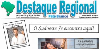 CAPA JORNAL DESTAQUE REGIONAL PATO BRANCO 06/03