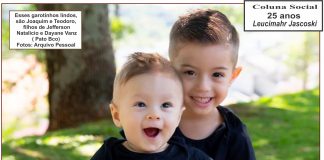 Esses garotinhos lindos, são Joaquim e Teodoro