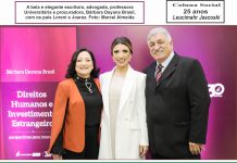 A bela e elegante escritora, advogada, professora Universitária e procuradora, Bárbara Dayana Brasil, com os pais Loreni e Joarez