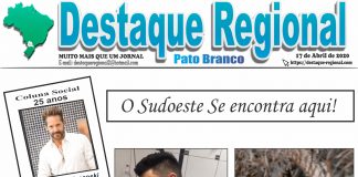 CAPA JORNAL DESTAQUE REGIONAL PATO BRANCO 17/04