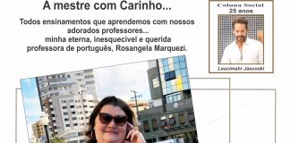 A mestre com Carinho…