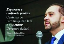 “Os políticos não vão solucionar essa crise econômica e de saúde sozinhos. Eles e toda a população estão no mesmo barco e juntos vão solucionar”, diz Presidente da OAB de Palmas/PR
