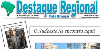 CAPA JORNAL DESTAQUE REGIONAL PATO BRANCO 29/05