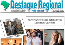 CAPA JORNAL DESTAQUE REGIONAL PATO BRANCO 26/06
