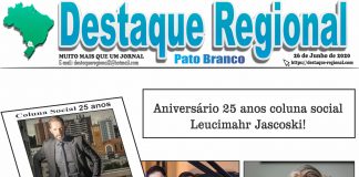 CAPA JORNAL DESTAQUE REGIONAL PATO BRANCO 26/06