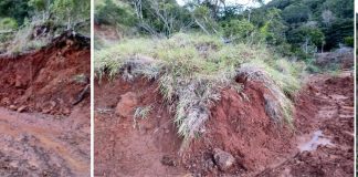 Foram finalizados pelo Departamento de Infraestrutura e Engenharia os trabalhos de remoção de terra após uma queda de barreira na divisa de Coronel Domingos Soares/PR com o município de Bituruna/PR