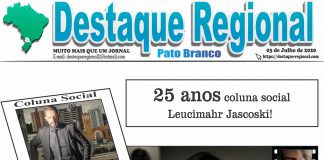 CAPA JORNAL DESTAQUE REGIONAL PATO BRANCO 03/07