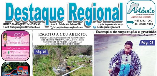 CAPA JORNAL DESTAQUE REGIONAL 27/08