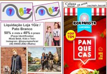 Liquidação Loja 1Giz / Pato Branco