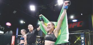 Após vitória por finalização, Jennifer Maia disputará cinturão no UFC