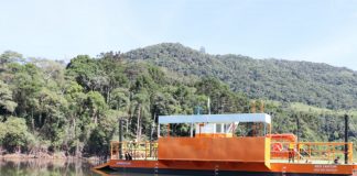 Em Cel. Domingos Soares balsa do rio Iratim volta a operar