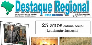CAPA JORNAL DESTAQUE REGIONAL PATO BRANCO