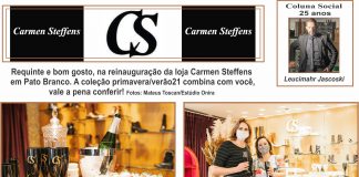 Requinte e bom gosto, na reinauguração da loja Carmen Steffens em Pato Branco