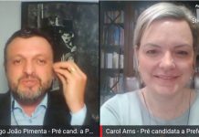 PRÉ CANDIDATO A PREFEITO DE PALMAS, RODRIGO KOHL RIBEIRO (JOÃO PIMENTA) FEZ LIVE COM PRÉ CANDIDATA A PREFEITA DE CURITIBA, CAROLINE ARNS (FILHA DO SENADOR FLÁVIO ARNS)