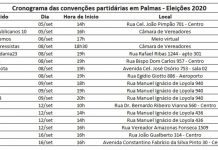 INICIARAM AS CONVENÇÕES PARTIDÁRIAS: E AGORA, QUANTOS PARTIDOS LANÇARÃO CANDIDATOS À PREFEITURA DE PALMAS?