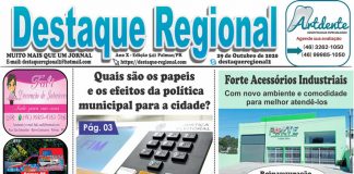 CAPA JORNAL DESTAQUE REGIONAL 29/10