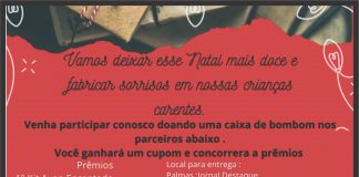 VAMOS DEIXAR ESSE NATAL MAIS DOCE E FABRICAR SORRISOS EM NOSSAS CRIANÇAS CARENTES