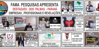 FAMA PESQUISAS APRESENTA DESTAQUES : 2020 PALMAS – PARANÁ