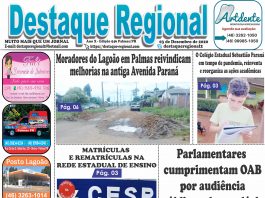 CAPA JORNAL DESTAQUE REGIONAL 03/12