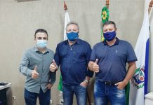 Bandiera e Lio receberam a visita do deputado Aliel Machado