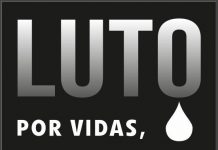 Comerciantes palmenses colam cartazes de luto nas vitrines de seus estabelecimentos