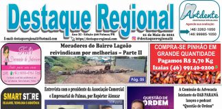 CAPA JORNAL DESTAQUE REGIONAL 21/05