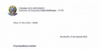 Governo domingosoarense consegue emenda com deputada Gleisi Hoffmann (PT)