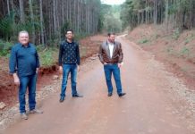 Bandiera e Lio verificam trabalhos em estradas