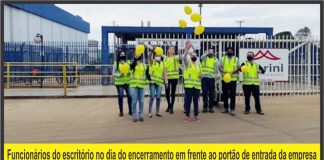 Marini Compensados em forma de conscientizar seus colaboradores realiza a campanha do Maio Amarelo