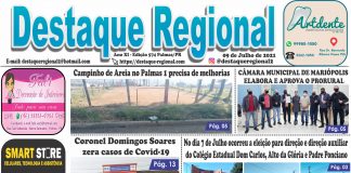 CAPA JORNAL DESTAQUE REGIONAL 09/07