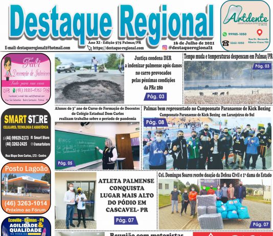 CAPA JORNAL DESTAQUE REGIONAL 16/07