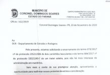 Governo de CDS consegue doação do DER