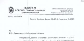 Governo de CDS consegue doação do DER