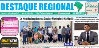 CAPA JORNAL DESTAQUE REGIONAL 01/10