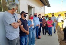 Bandiera recebe as deputadas Gleisi Hoffmann e Luciana Rafagnin