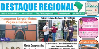 CAPA JORNAL DESTAQUE REGIONAL 08/10