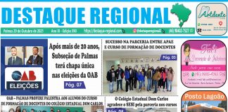 CAPA JORNAL DESTAQUE REGIONAL 29/10