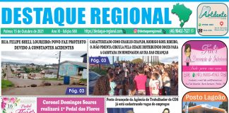 CAPA JORNAL DESTAQUE REGIONAL 15/10