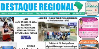 CAPA JORNAL DESTAQUE REGIONAL 22/10
