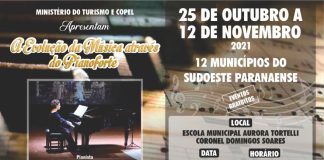 Coronel Domingos Soares terá recital de piano em novembro