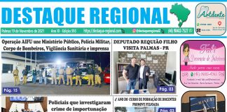 CAPA JORNAL DESTAQUE REGIONAL 19/11