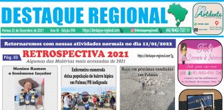 CAPA JORNAL DESTAQUE REGIONAL 22/12
