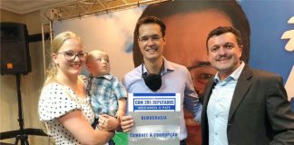 PRESIDENTE DO PODEMOS DE PALMAS PARTICIPA DA FILIAÇÃO DE DELTAN DALLAGNOL