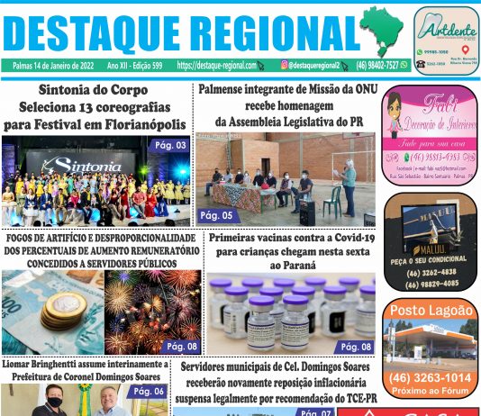 CAPA JORNAL DESTAQUE REGIONAL 14/01