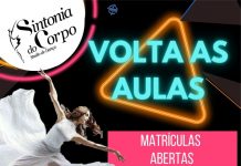STUDIO DE DANÇA SINTONIA DO CORPO – MATRÍCULAS ABERTAS TURMAS 2022