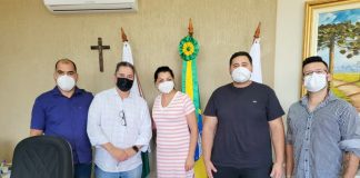 Primeira-dama de CDS recebe o deputado estadual Gilson de Souza