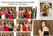 Festa de aniversário da querida Maria Lucia Bello Salão M Lucy – Pato Branco