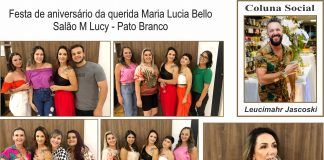 Festa de aniversário da querida Maria Lucia Bello Salão M Lucy – Pato Branco