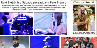 Rolê Eletrônico Sábado passado em Pato Branco