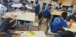 Alunos do 7° ano do Dom Carlos